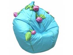 Кресло-мешок Розы голубой