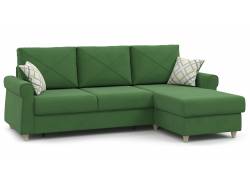 Диван-кровать угловой Иветта ТД 356 лиственный зеленый