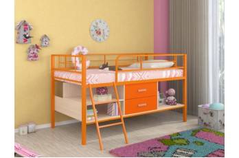 Кровать-чердак Севилья Мини Я оранжевый