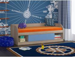 Кровать Соня 4 сонома-голубой