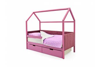 Кровать-домик мягкий Svogen с ящиками и бортиком лаванда