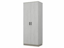 Шкаф 800х440 для одежды Лофт Дуб крафт белый/серый