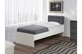 Кровать одинарная №6  800х1600 с мягкой спинкой