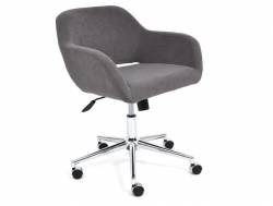 Кресло офисное Modena хром флок серый