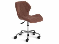 Кресло офисное Selfi флок коричневый