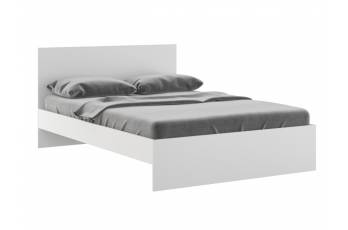 Кровать 1400 Осло модуль М13 с настилом Лайт Белый