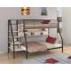 Двухъярусная кровать Толедо 1П коричневый молочный