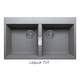 Кухонная мойка Tolero Loft TL862 Серый 701