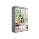 Шкаф-купе Прайм 2-х дверный 1400 два зеркала Бетон