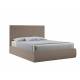 Кровать Стелла с ПМ 1400х2000 мм микровелюр капучино