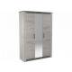 Шкаф 3-х дверный 2194 Денвер Риббек серый