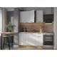 Кухонный гарнитур Валерия 1400 мм МДФ Вотан/Белый