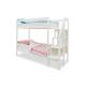 Двухъярусная кровать Svogen с бортиком белый