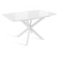 Стол Twist раздвижной раздвижной со стеклом OPTIWHITEv=