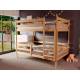 Двухъярусная кровать без крыши без покраски 80х160 см