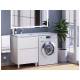 Тумба под стиральную машину Uperwood Tanos 60 см, напольная, 2 ящика, белая