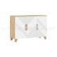 Комод (1200) Ирис Браш Вайт, Дуб Крафт