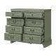 Комод 8 ящиков Лорето Зелёный самшит