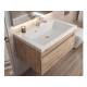 Тумба с раковиной Uperwood Eva Крафт Табачный 75 см