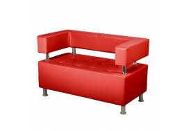 Диван 2 местный Райли красный