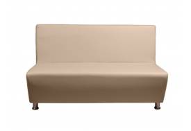 Диван кожаный Рон бежевый