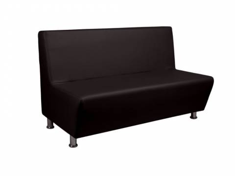 Диван кожаный Рон черный