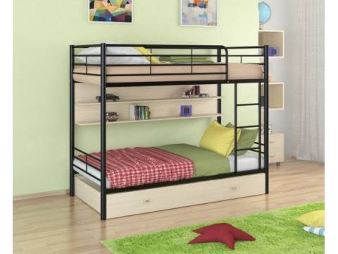 Двухъярусная кровать Севилья - 3 ПЯ черный