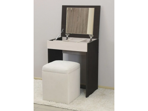 Туалетный столик Эксон дуб млечный-венге