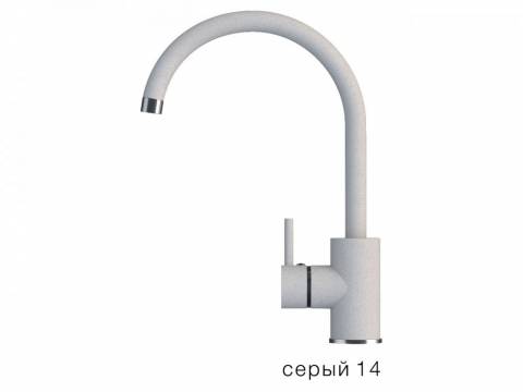 Смеситель для кухни Элара Polygran Серый 14