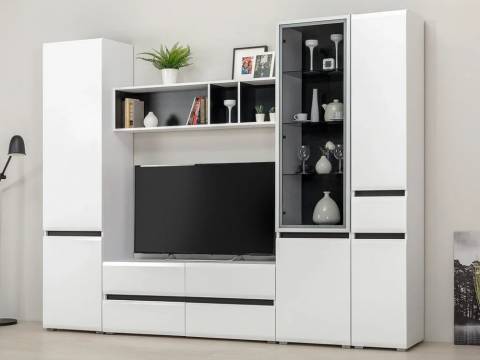 Гостиная Сидней Белый премиум