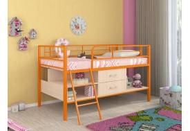 Кровать-чердак Севилья Мини Я оранж/слоновая кость