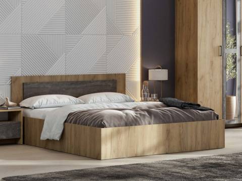 Кровать 1400 МСП 1 Дуб Золотой