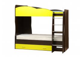 Кровать детская двухъярусная Юниор 2.1 желтый