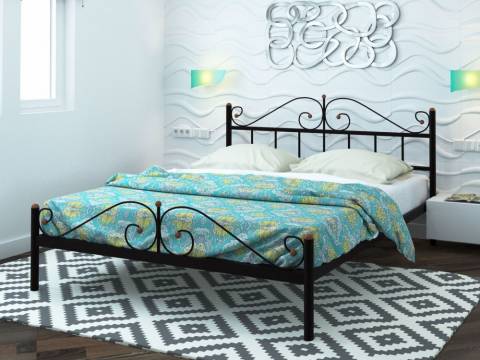 Кровать двуспальная металлическая Диана Plus