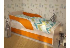 Кровать детская Кроха-2 Максимка оранжевый
