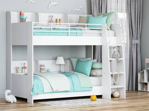 Кровать Соня 5 правая белая