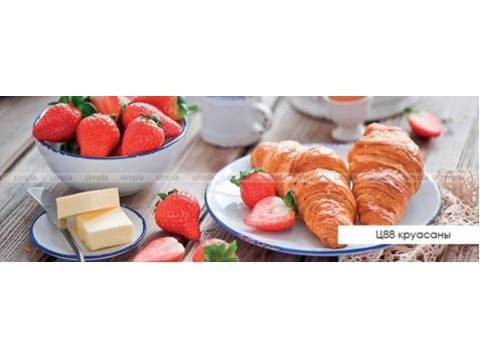 Кухонный фартук Круасаны 2,4 м.