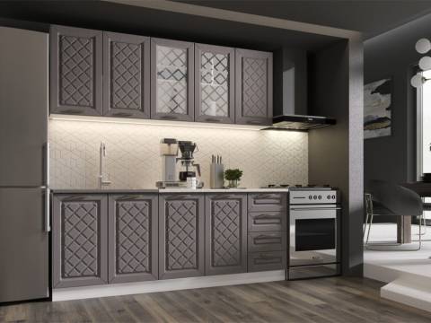 Кухня Агава МДФ 2000 трюфель