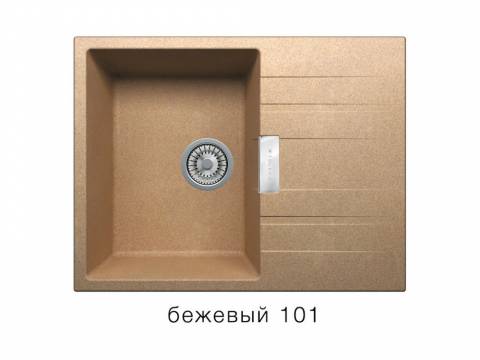 Кухонная мойка Tolero Loft TL650 Бежевый 101