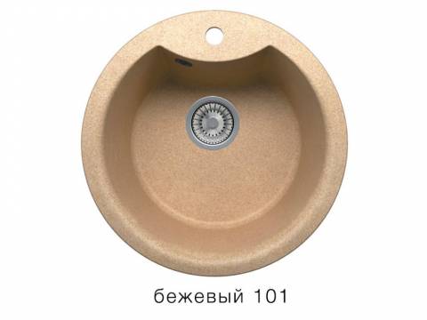 Кухонная мойка Tolero R-108E Бежевый 101