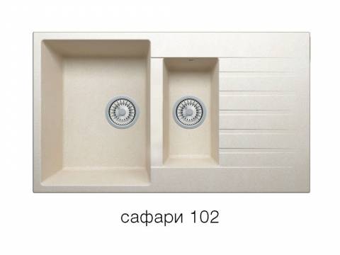 Кухонная мойка Tolero R-118 Сафари 102