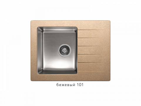 Кухонная мойка Tolero twist TTS-660 Бежевый 101