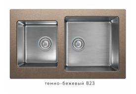 Кухонная мойка Tolero twist TTS-840 Темно-бежевый 823