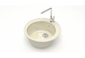 Мойка круглая Лексия Z6Q2 беж