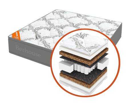 Матрас Mega кокос 10 TFK Gray Night 90х200