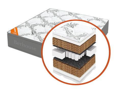 Матрас Mega кокос 30 TFK Gray Night 90х190