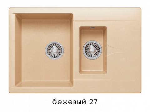 Мойка Polygran Brig-770 Бежевый 27