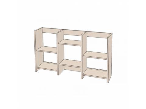 Полка книжная средняя Линаура