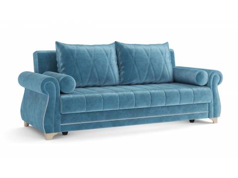 Диван Порто велюр тенерифе дасти блю
