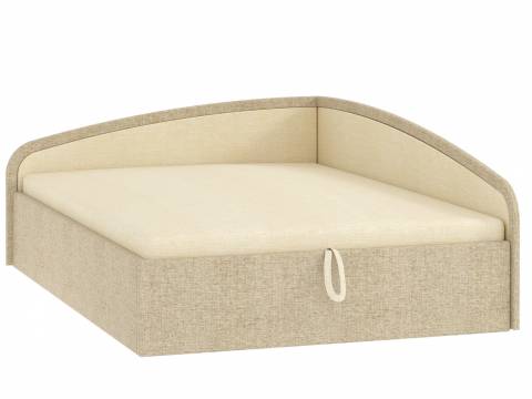 Кровать-тахта Адель вар.1 1200 Тесла милк-Тесла мокко